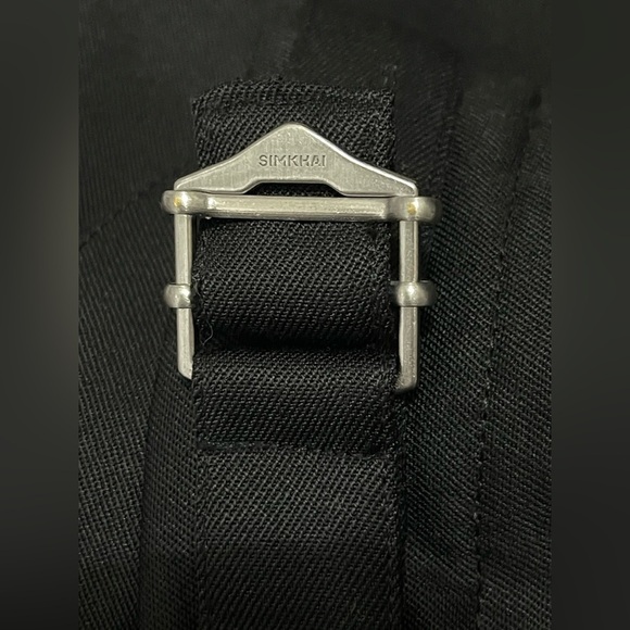 SIMKHAI Leroy Relaxed Straight Fit Pleated Pants Size 34 Black - Picture 11 of 11